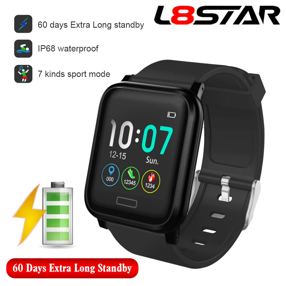 

L8star B1 Smart Wristband Bracelet watch Heart Rate Blood Oxygen SMS Reminder Diving Swim Run fitness Sport Tracker