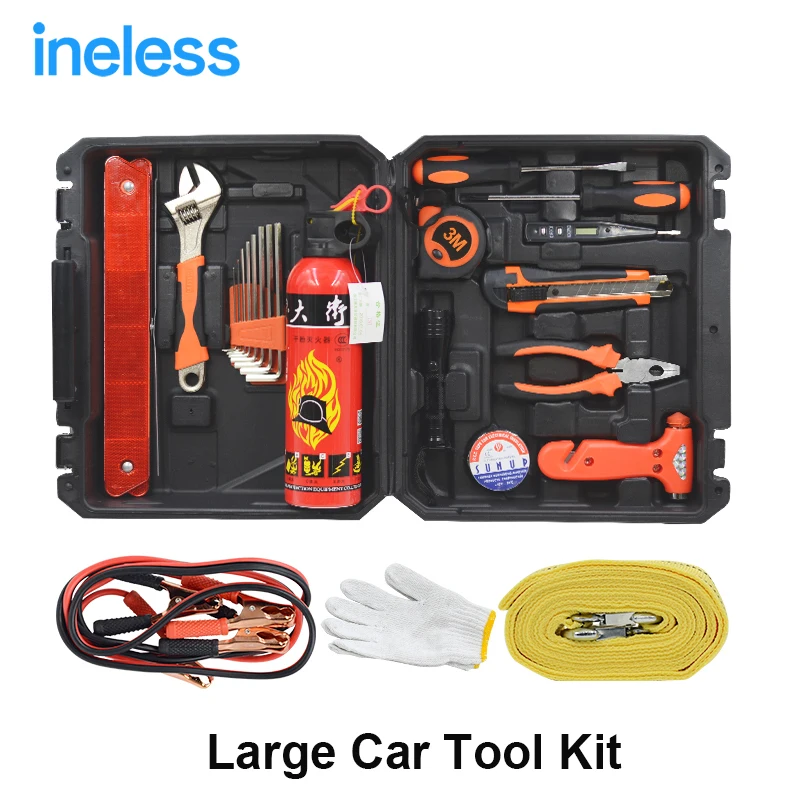 23PC Mechanics Tool Set Car Repair Tool Sets Socket Wrenches