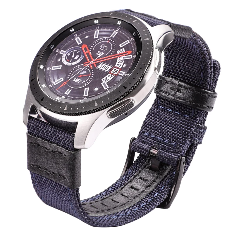 Нейлоновый ремешок для часов 4 цвета 20 мм 22 24 Gear S3 Frontier S2 классический