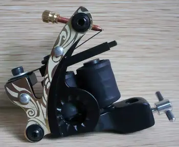 

10Pcs/lot Pro Casting Iron Tattoo Machine 10 Wraps coil stainless steel Tattoos Body Art Gun Coil Machine LPC-ITM-7018-15O