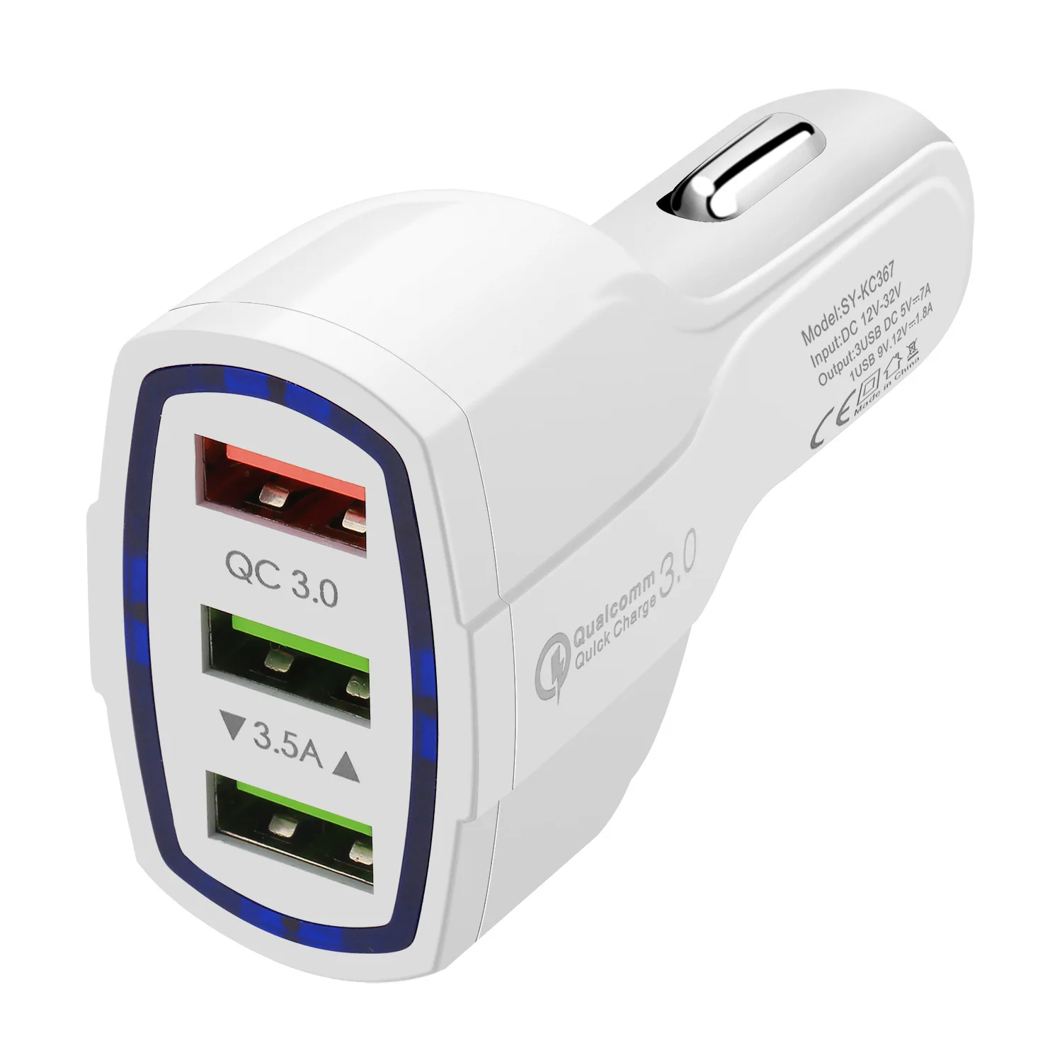 

Quick Charge 3.0 Car Charger 5V 3.5A QC3.0 Turbo Fast Charging Car-charger Dual USB Car Mobile Phone Charger Adapter in Car