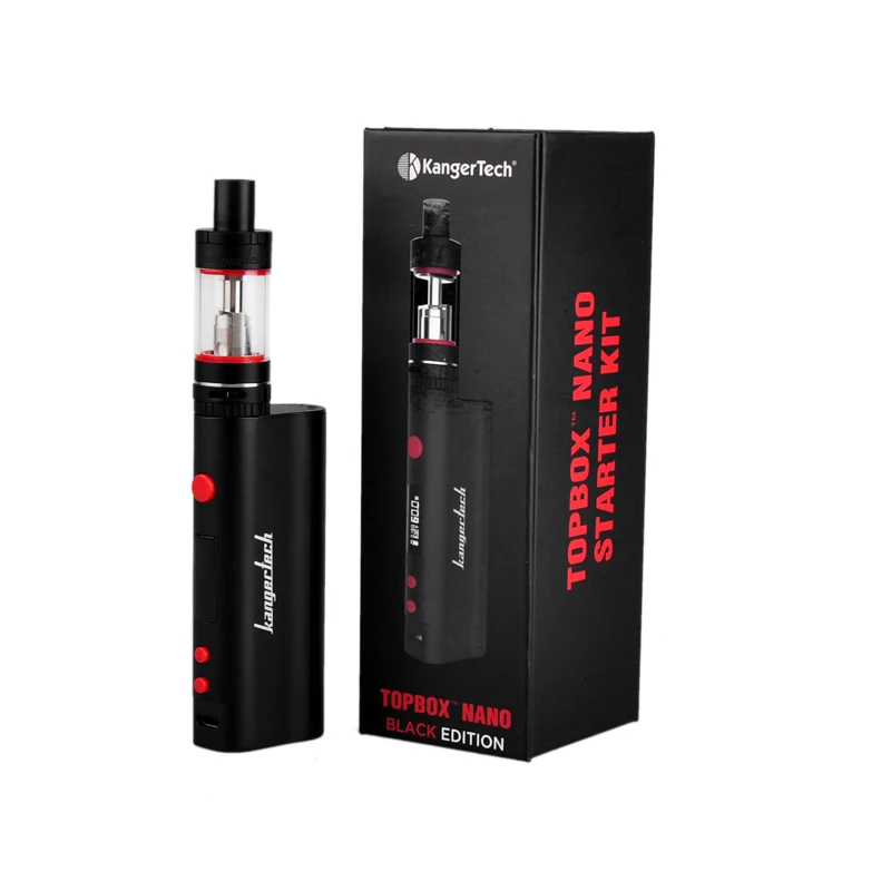 

Original Kangertech Topbox Nano Starter Kit With KBOX Nano 60W TC Mod Topfilling TOPTANK Nano 3.2ml Tank SSOCC Coils