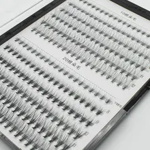 QSTY, 240 пряди, норковые ресницы для наращивания, натуральные, 3D, русский объем, искусственные ресницы, индивидуальные, 20D, кластерные ресницы для макияжа, реснички