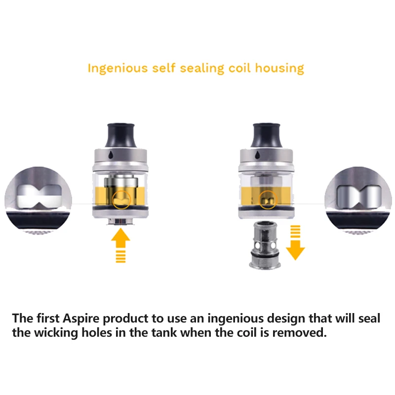 Aspire Tigon бак жидкостью Vape MTL/DTL 3 5 мл с 1 2 и 0.4ohm катушки ребенка устойчивы электронные