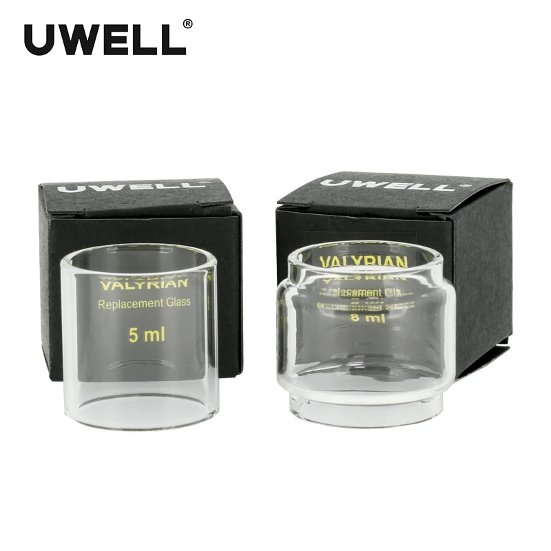 UWELL VALYRIAN Pyrex Glass Tube 5ml 8ml for VALYRIAN Tank Atomizer Replacement Part Electronic Cigarette Pure