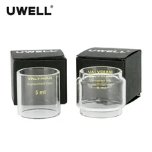 UWELL VALYRIAN Pyrex 5 ml/8 ml para VALYRIAN tanque atomizador reemplazo parte cigarrillo electrónico vidrio puro tubo