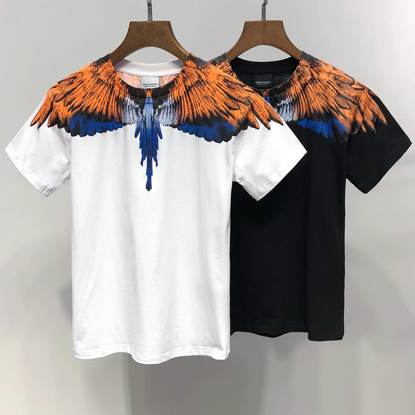 

County of Milan Marcelo Burlon T Shirt 2019 New MB Cotton Tshirt Men Women Hip Hop Street Marcelo Burlon T-shirt Justin Bieber