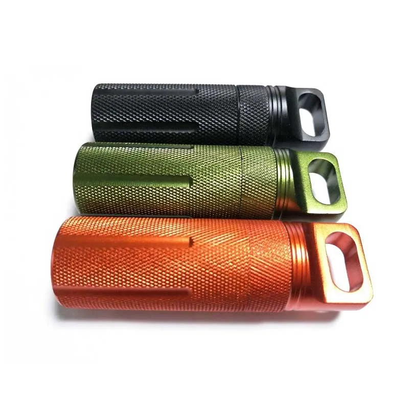 

Mini EDC Waterproof Tank Bottles Emergency First Aid Container Storage Seal Survival Medicine Pill Camping Outd SS