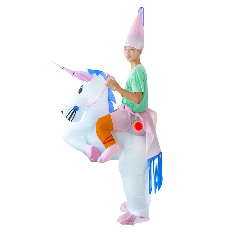 

Inflatable Costume Unicorn Funny Animal Cosplay Boys Girls Mascot Fancy Halloween Carnival Costume Party Suit Christmas Costume