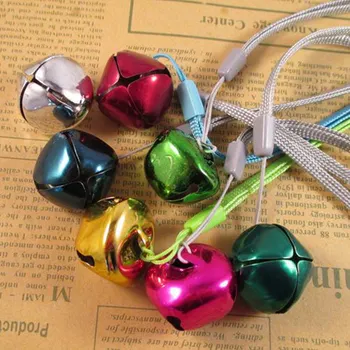 

100 PCS 24 mm high quality iron material lovely cross Open multi-color bells.Children dance the bell bell/pet