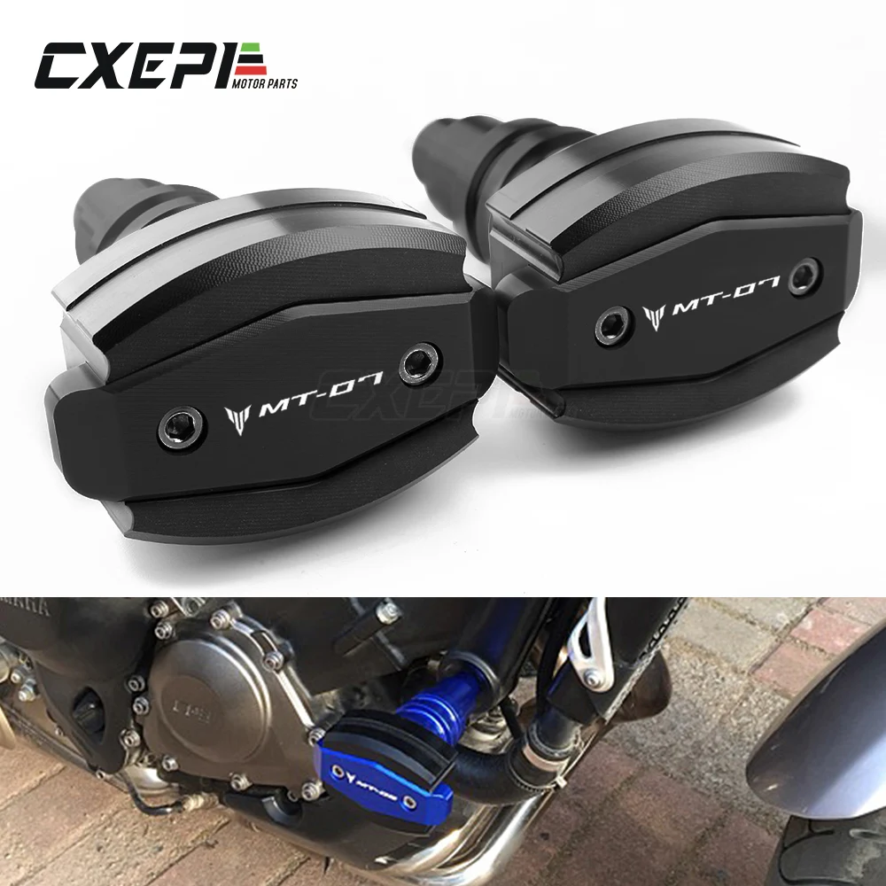 Gran oferta Protector deslizante de Marco CNC para Yamaha MT07 MT, 07, 2015, 2016, 2017, 2018, 2019, 2020, logotipo de MT-07 nz3gxOaE