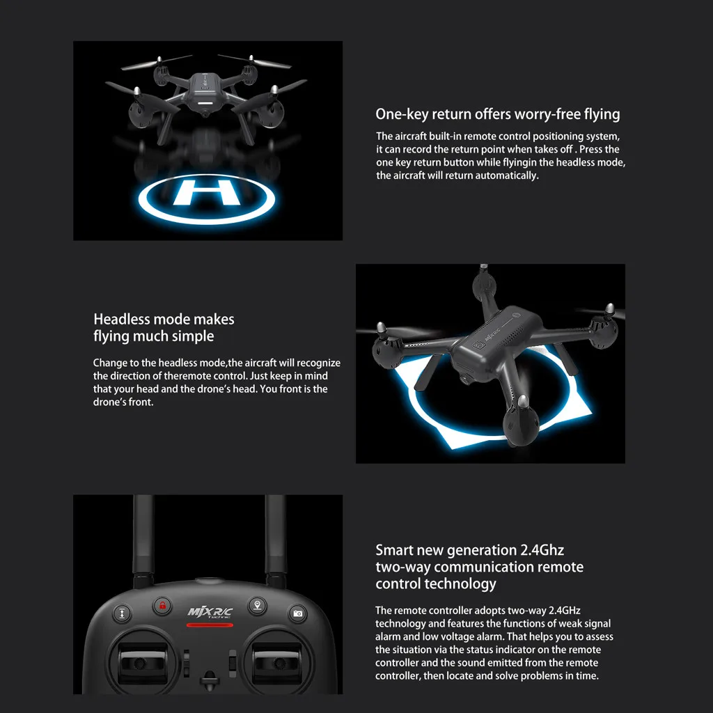 MJX X104G мини-Дрон 5 г WiFi FPV Smart Follow Me Mode RC Дрон Квадрокоптер 1080 P камера Дрон Дроны с камерой HD RC вертолет
