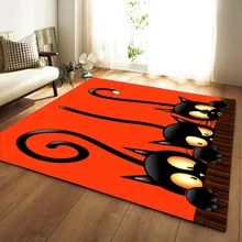 Милый кот печатных ковровое покрытие против скольжения напольный коврики дома ребенка ковры супер мягкий большой Размеры ковры для гостиной декора Tapete