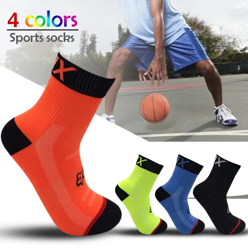 Breathable Cycling Socks Wicking Feet Protection Socks Outdoor Running Climbing Road Bike Nylon Socks Bicycle Equipment For Men