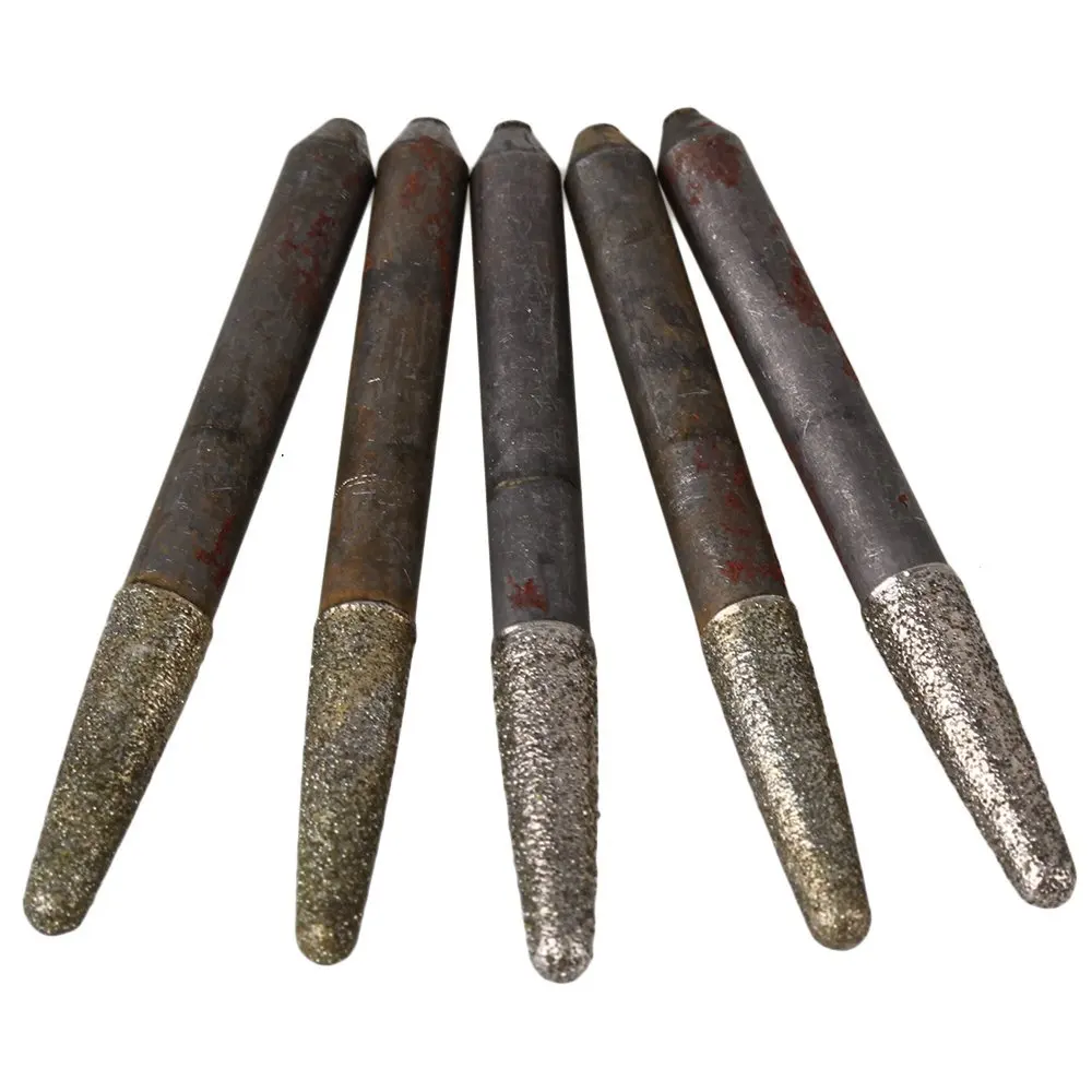 10pcs 3.0mm Tip Carbide CNC Engrave Emery Bit Burr Glass Stone Diamond Tools Router Mill Bits | Инструменты