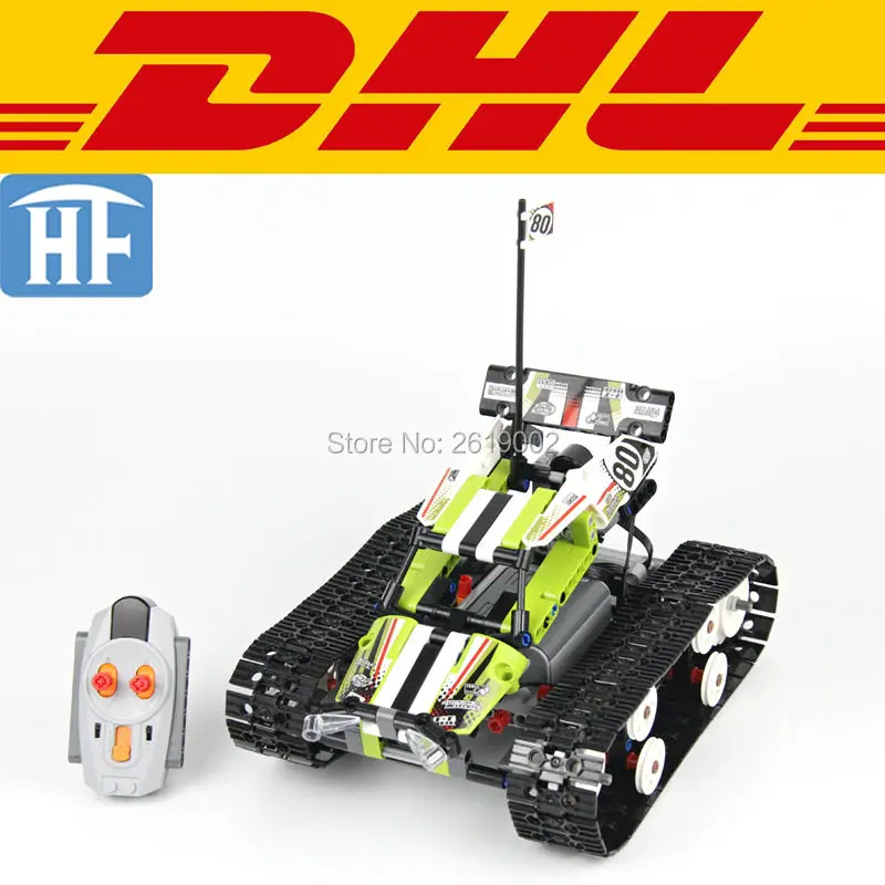 

2017 New 397Pcs Technic Radio Controlled Tracked Racer Model Building Kits Figures Blocks Bricks Toy Children gift 42065