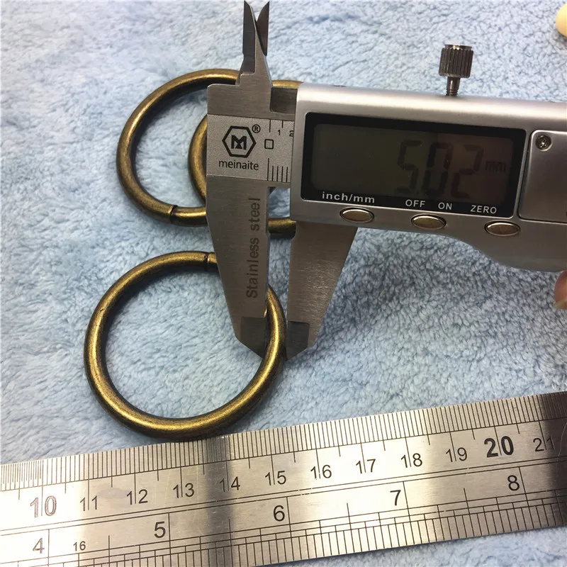11-38mm   vintage antique bronze D O Ring Openable Keyring Leather Bag Belt Strap Dog Chain Buckle Snap Clasp Clip Trigger Accessories DIY