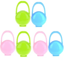 2 шт. портативный милый ПП Детская соска коробка для хранения младенца соска пылезащитный чехол держатель экрана контейнер с ручкой