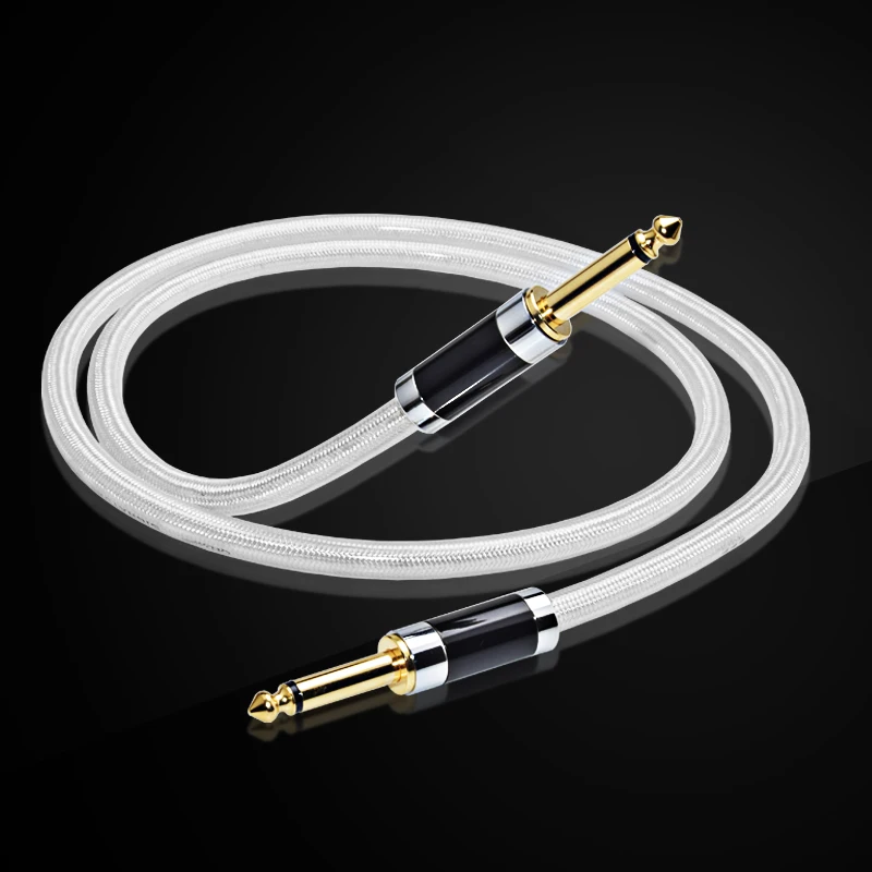 ATAUDIO Hifi стерео 6 35 мм для прямого кабеля 5 медный и серебряный моно 1/4 дюйма разъем
