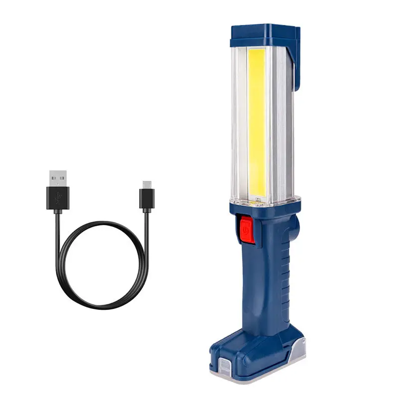 USB COB светодиодный магнитный рабочий светильник для гаража, механический перезаряжаемый фонарь, уличный дорожный супер яркий светильник, вспышка, светильник#4J05