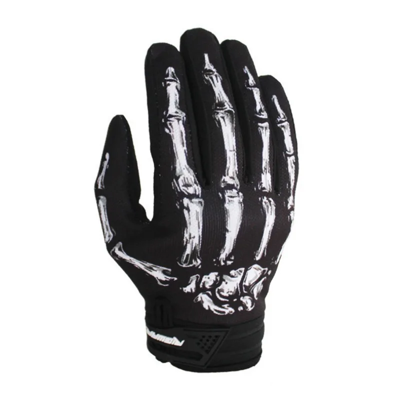 

Hot Unisex Men Women Motorcycle Cycling Gloves Racing Full Finger Gloves Skull Skeleton Goth