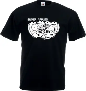 

2019 T-Shirt Men 100% Cotton Plata Apples T-Shirt - Psychedelic Electronic,Nyc, Years 60 Fashion Tees