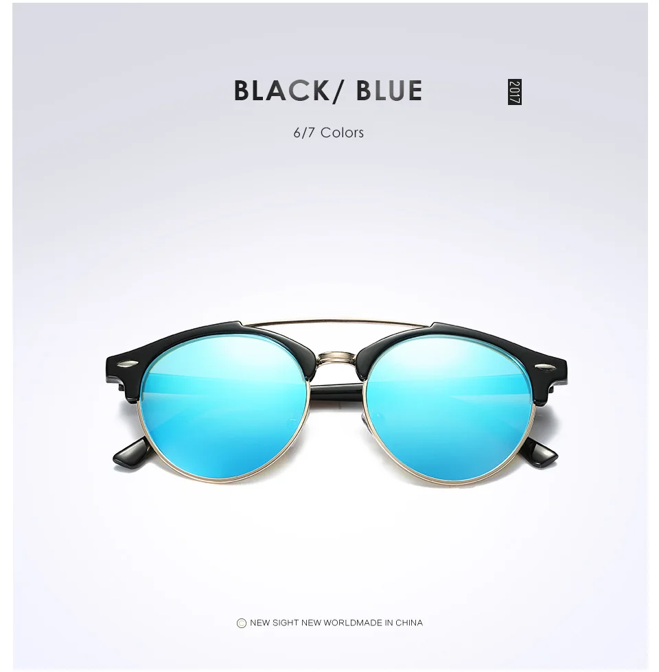 Bruno Dunn Classic Polarized Sunglasses Men Women Retro Brand Designer round Sun Glasses Female Male Fashion Mirror Sunglass ray