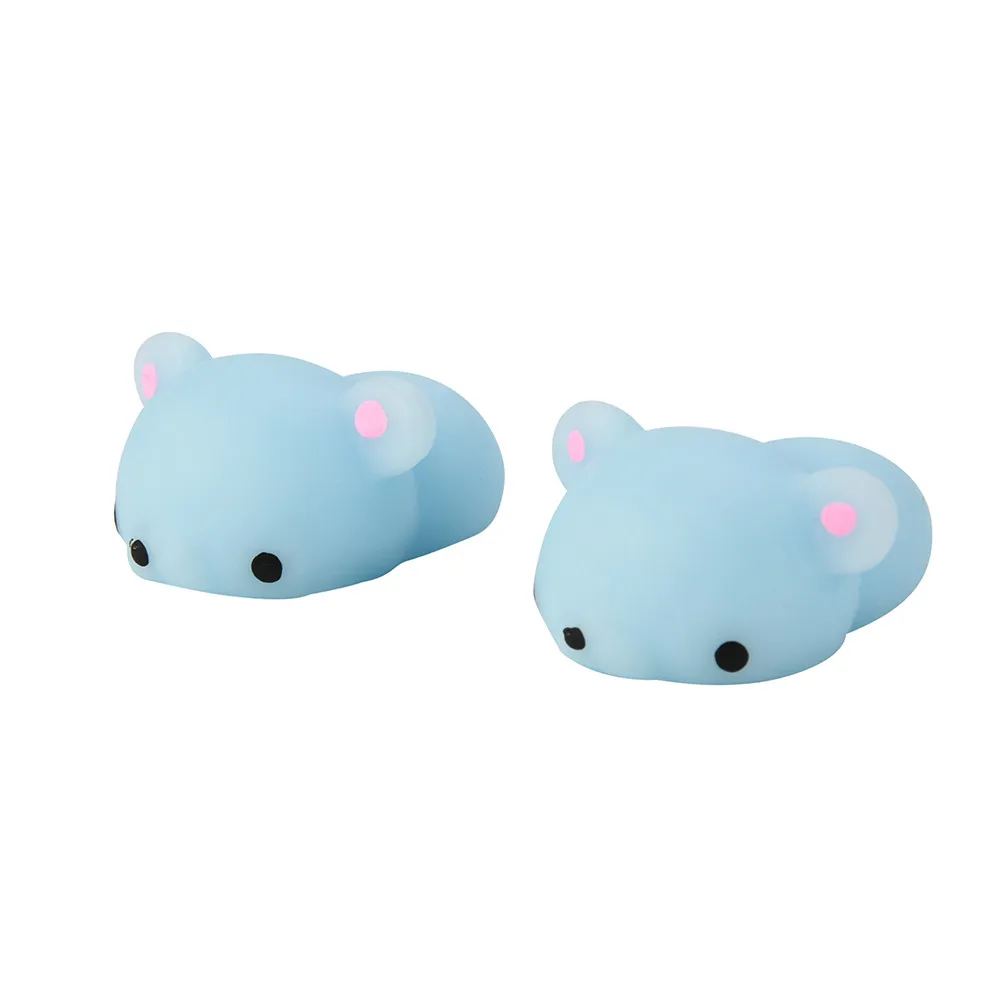 Cute Mochi TPR Squishy Rabbit Healing Fun Kids Kawaii Squeeze Toy Stress Reliever Cute Str