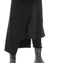 27-44 Мужская одежда GD стилист волос мода Ложные две части кружева юбка брюки плюс размер певица костюмы