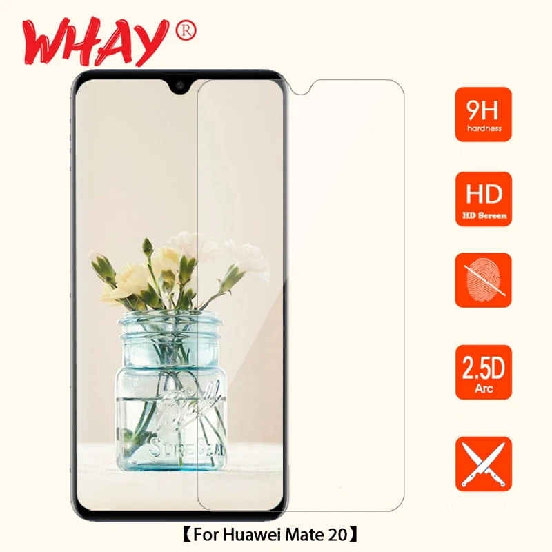 2.5D Закаленное стекло для Huawei Mate 20 Чехол 9H стеклянный чехол Защита экрана Mate20