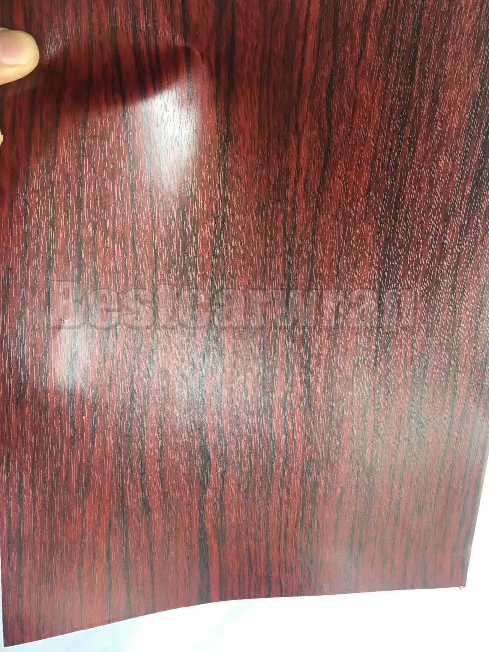 3M RED wood Grain Vinyl Car Wrapping Film sticker laptop skin (2)