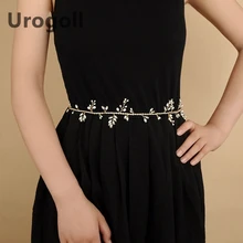 Модные свадебные ленты с жемчугом и свадебный аксессуар из горного хрусталя пояс повязка на голову для свадебных аксессуаров ремни на вечерние женские платья