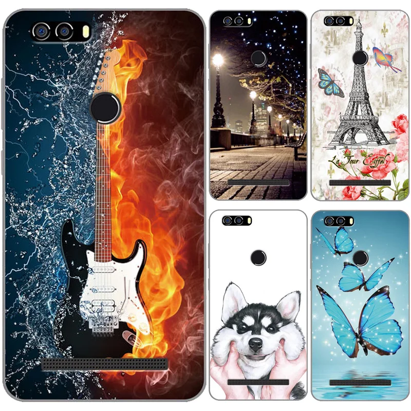 For Leagoo kiicaa Power Case Cover Soft Silicone TPU Drawing Design 5.0 inch Phone Back Funda |