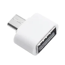 Wygodny, trwały mini micro USB do USB adapter przejściówka otg dla smartfon z androidem adapter otg dla telefon z systemem android(China)