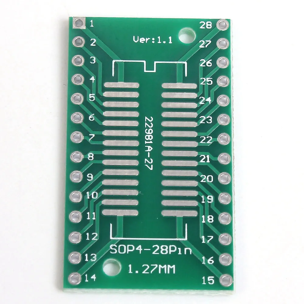 20 шт./лот SOP28 SSOP28 к DIP28 Pinboard DIP SMD адаптер 0 65 мм/1 27 мм до 2 54 Pin шаг PCB плата конвертер