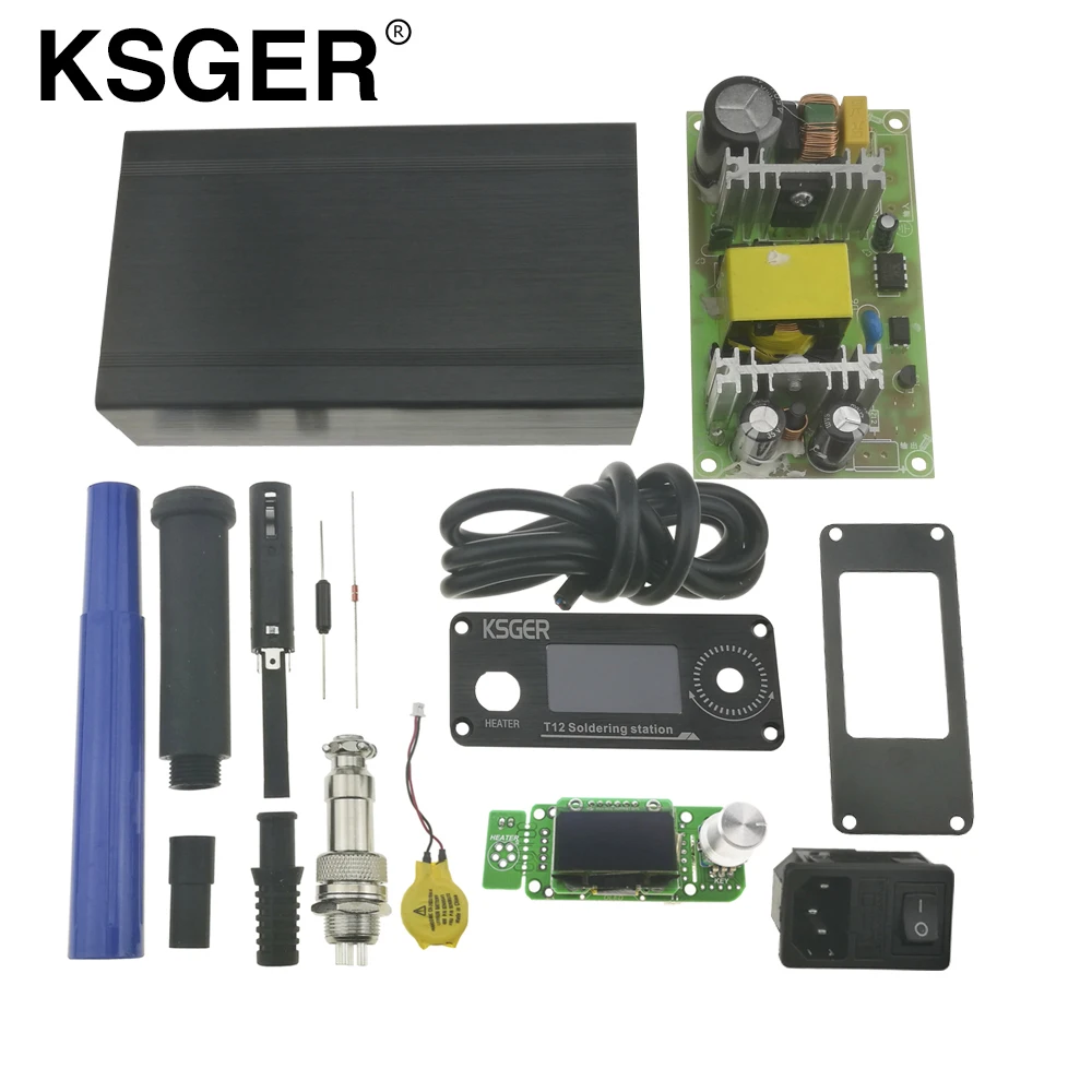 KSGER STM32 OLED версия V2.0 T12 контроллер паяльной станции с батареей 9501 набор паяльных ручек Электрические паяльники