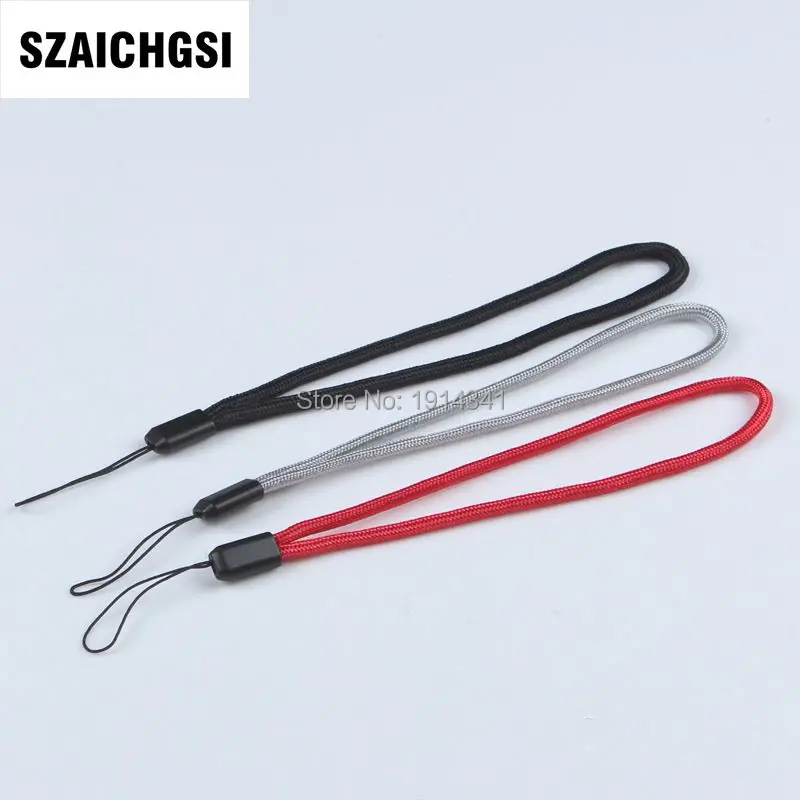 

SZAICHGSI Nylon Wrist Hand Strap Lanyard for Mobile Cell Phone Camera USB MP4 PSP Straps short wholesale 1000pcs/lot