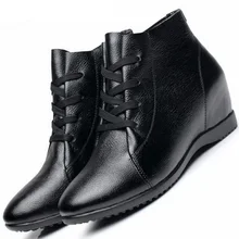 GOGORUNS/Женская обувь из натуральной кожи, увеличивающая рост; женская брендовая обувь для бега; женская обувь для девочек; ботильоны; zapatos