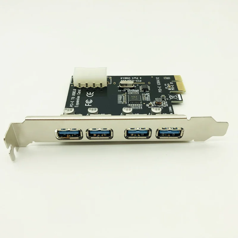 H1111Z PCI e к USB Расширительная карта 4 порта 3 0 Экспресс E адаптер PCIE преобразователь