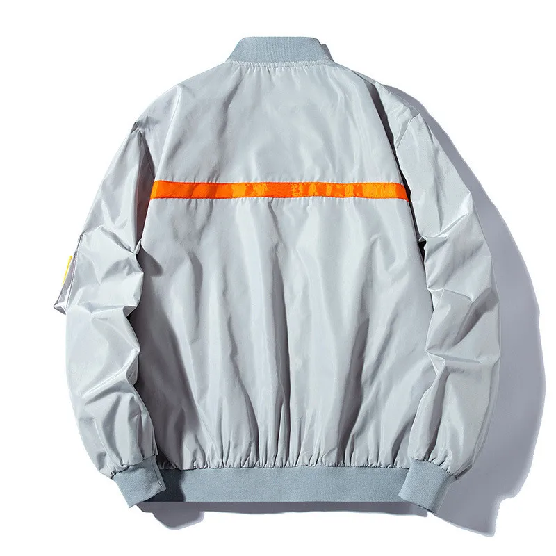  MANVALUE Spring MA1 Men's Hip-hop Jackets Outwear Japan Military Flight Pilot Jackets Male Thin Coa