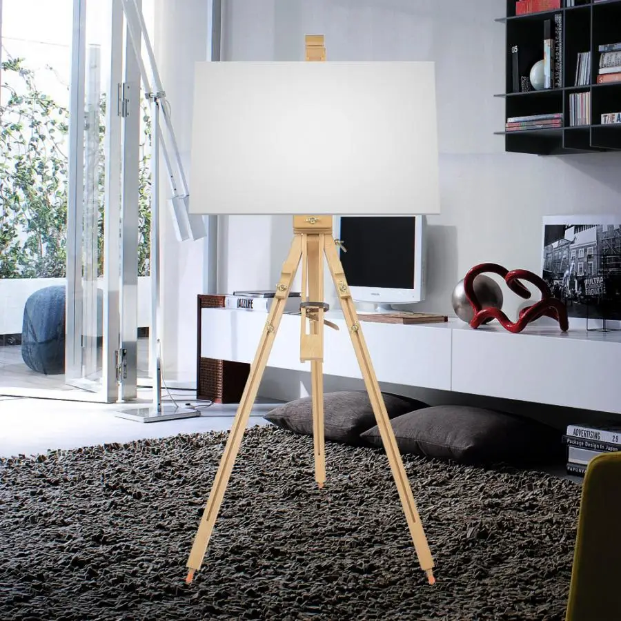 

Portable Beech Wood Folding Easel with Smooth Surface Painting Sketching Tool