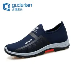GUDERIAN/Новые весенние кроссовки, мужская повседневная обувь, модная уличная прогулочная обувь, дышащая обувь без шнуровки, мужские туфли