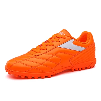 

New Students Adults Men's Football Boots Ankle Top Outdoor TF Sole Soccer Cleats Sports Futsal Soccer Sneakers