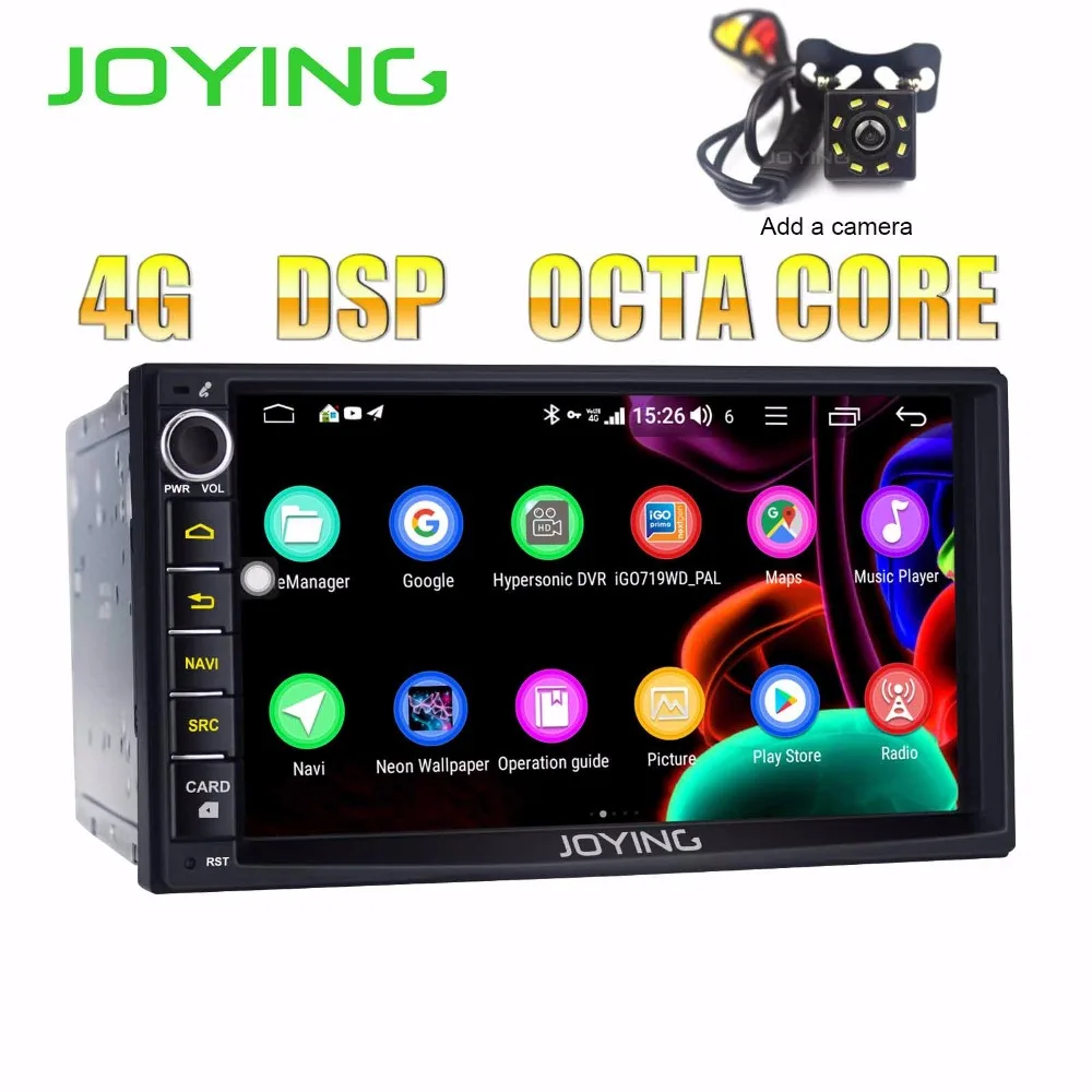 " DSP Android 8,1 Intel Octa Core 1,8 ГГц универсальный автомобильный Радио Стерео gps навигация двойной 2Din головное устройство Встроенный 4G модуль