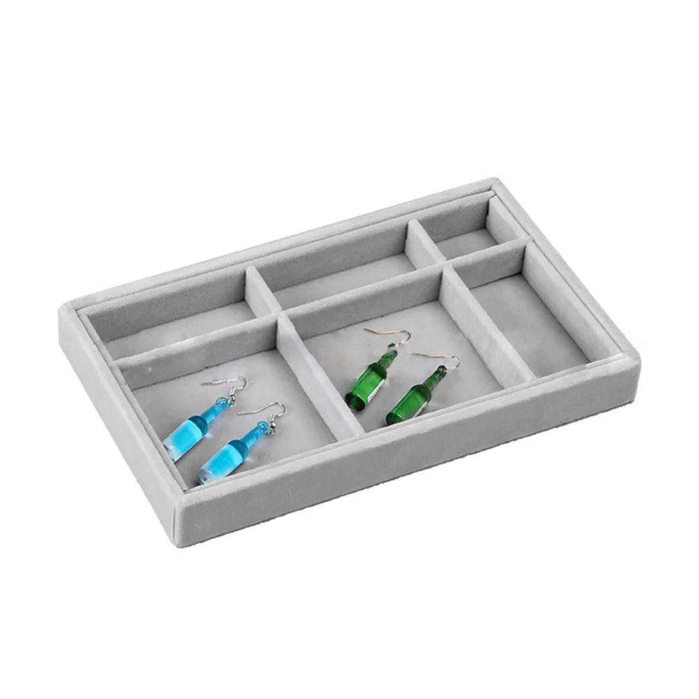 1Pc New Drawer DIY Jewelry Storage Tray Ring Bracelet Gift Box Jewellery Organizer Earring Holder Small Size Fit Most Room Space