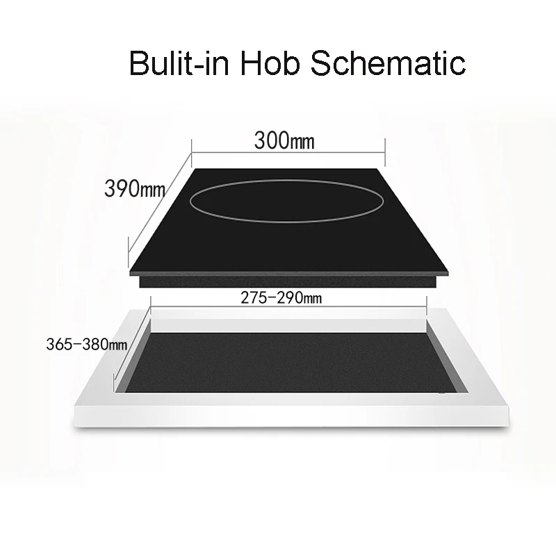 Настольная булитная электрическая плита с керамической поверхностью, горелка, Электромагнитная Индукционная плита, встраиваемая плита, нагревательная плита, плита, духовка, ЕС