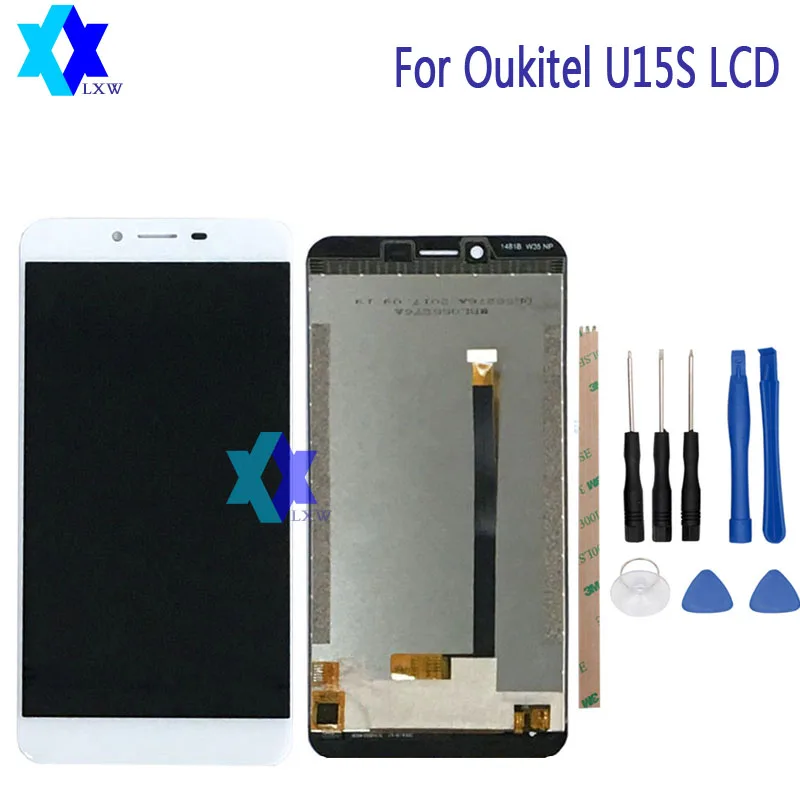 Для Oukitel u15s ЖК дисплей Дисплей + Сенсорный экран Панель цифровой Запчасти для авто