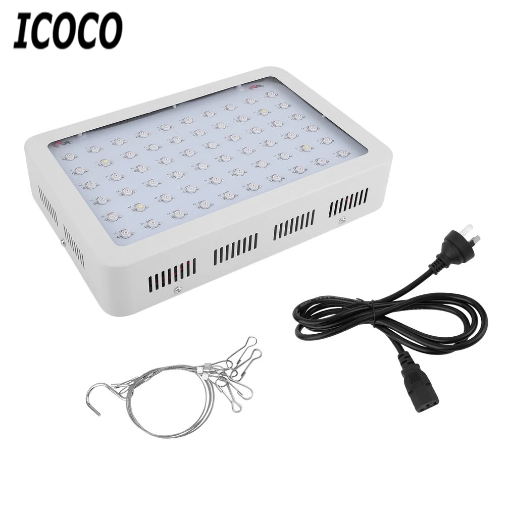 

ICOCO 600W 60 LEDs Plant Growing Lamp Hanging Full Spectrum Grow Light+Switch Indoor Plants Vegetable Growing Hydroponics System
