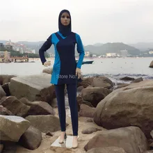 3 шт. женские длинные мусульманские купальники с полным покрытием, Буркини, женская пляжная одежда, арабский ислам, скромный хиджаб Серфинг Плавание