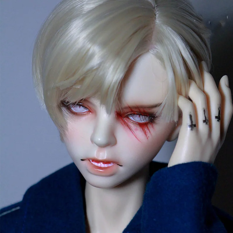 Allaosify мальчики девочки bjd волос 1 шт. короткие БЖД парик 1/3 1/4 1/6 BJD куклы парик